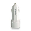 Picture of CROWN DOUBLE USB CAR CHARGER WHITE